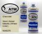 Preview: Chevrolet, Warm Nickel Metallic (Wheel Color), WA837K: 400ml Sprühdose + 400ml Klarlack - Set, von ATW Autoteile West.